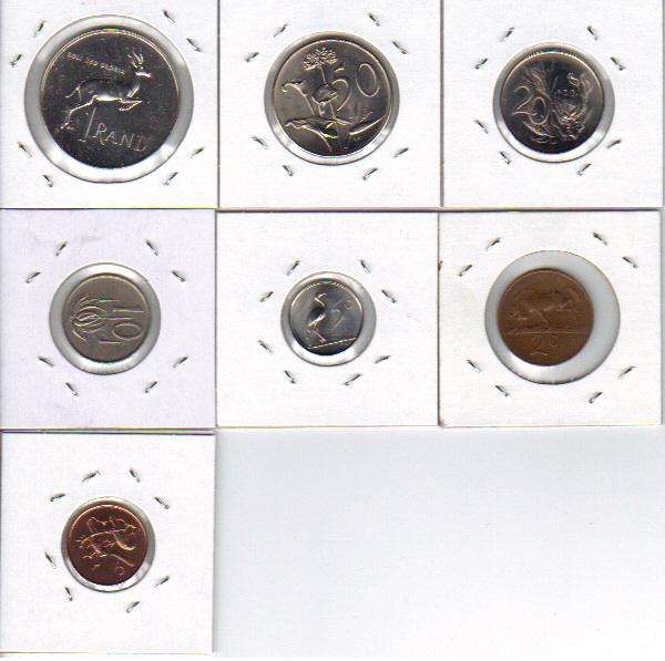 1966 AFRIKAANS SOUTH AFRICAN 2nd DECIMAL SET HIGH GRADE COINS !!!!!
