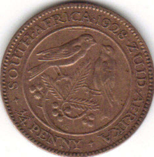 1928 SOUTH AFRICA UNION FARTHING VERY RARE INDEED!!!