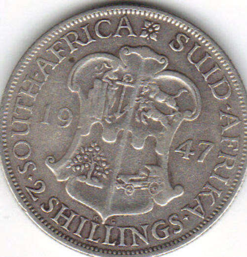 THE RARE 1947 FLORIN SOUTH AFRICA