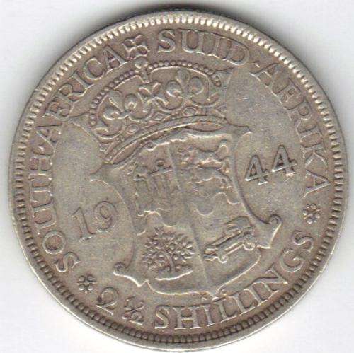 THREE RARE HALF CROWNS SOUTH AFRICA UNION 1944, 1945, 1946