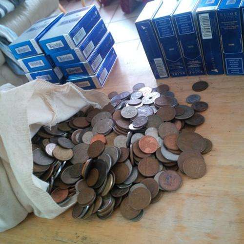 BOXES CONTAINING 100 COINS EACH!!