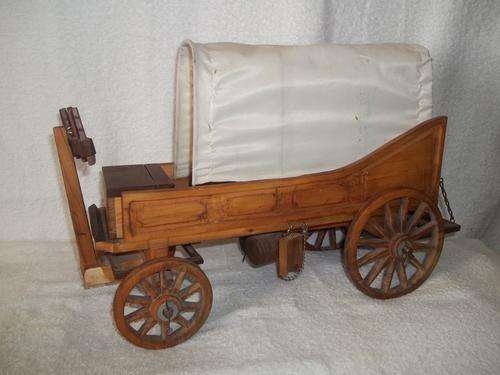 Handmade solid wooden "Voortrekker Ossewa" (total length 600 mm) Wagon 1