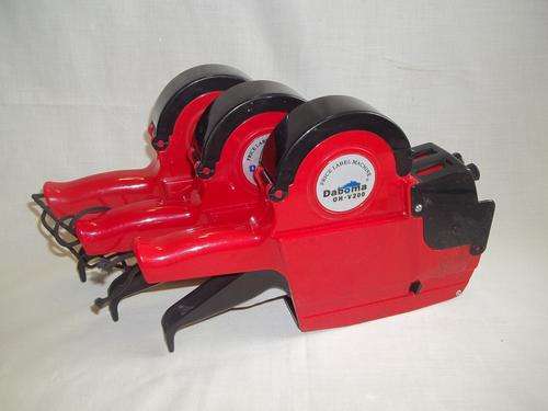 3 x Daboma price labeling machines - one bid for all