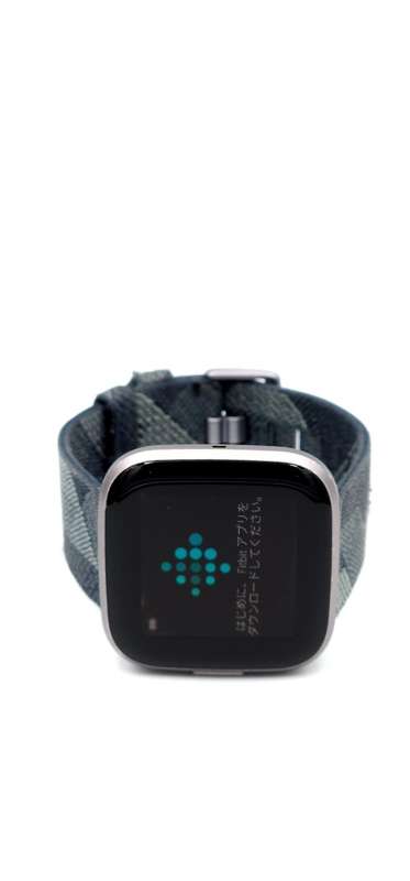 Fitbit versa 2 smart watch grey woven with additional creative skull strap free