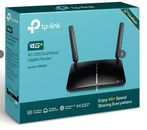 TP-link Archer MR600 AC1200 4G LTE-A Router Sim (CAT6 GBE Router)-version 1