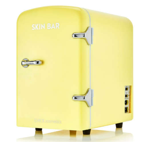 Skin Bar Mini Fridge for Beauty & Skincare Storage - Mellow Yellow
