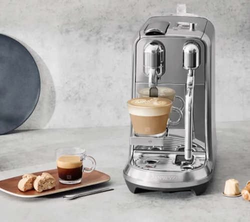 Nespresso Creatista Plus Automatic Espresso Machine with Automatic Steam Wand Silver