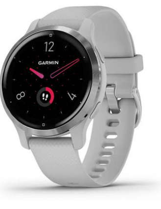 Garmin Venu 2S Smartwatch (40mm) - Silver Bezel with Mist Grey Case & Silicone Band