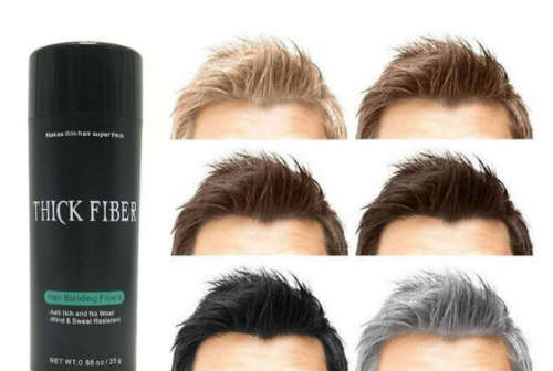 Thick Fiber Hair Building Fibers for Thinning and Fine hair - Medium Brown