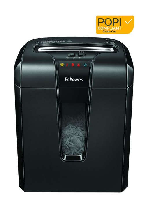 Fellowes Powershred 63Cb 10 Sheet Cross Cut Jam Free Paper Shredder