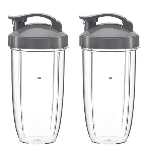 Replacement Nutribullet Cup - 945ml - with Flip Top To-Go Lid - (2 pack)