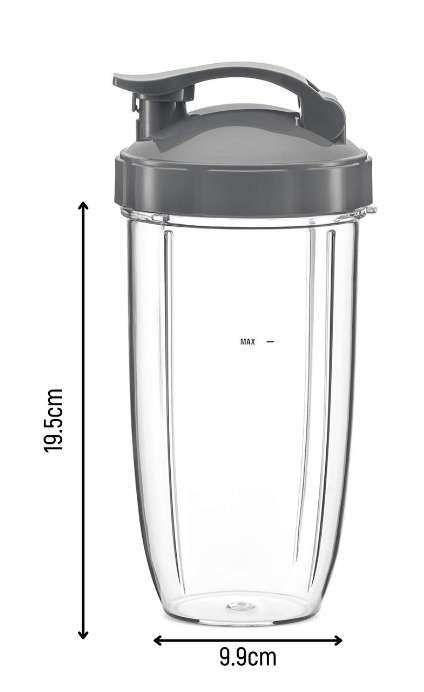 Replacement Nutribullet Cup - 945ml - with Flip Top To-Go Lid - (2 pack)