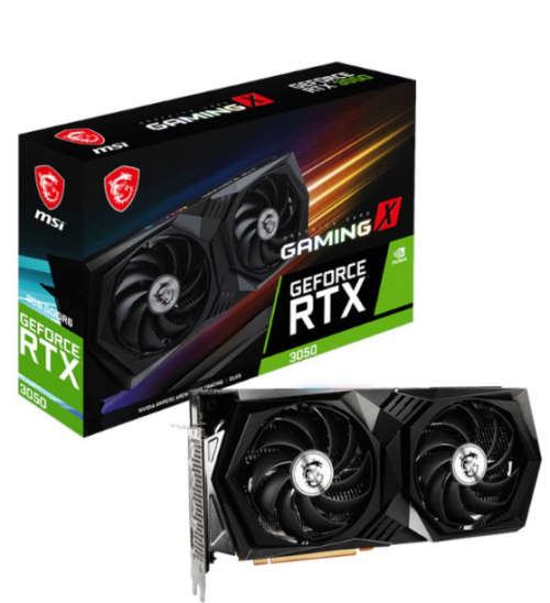 MSI Nvidia GeForce RTX 3050 GAMING X 8G 128-Bit GPU Graphics Card