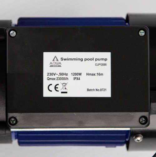 AQUA pool pump CLP12005 1.2KW for medium to large pools