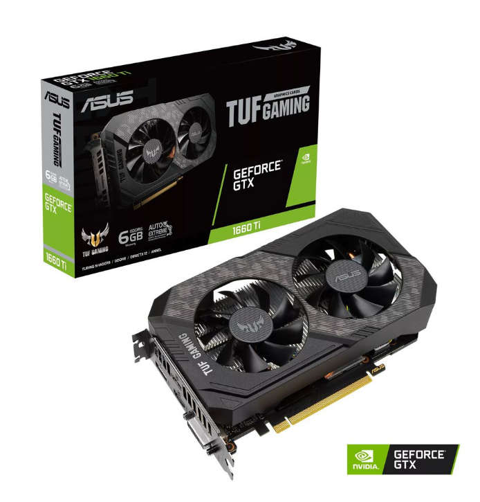 Asus tuf gaming geforce gtx 1660 ti evo oc edition 6gb gddr6 graphics card