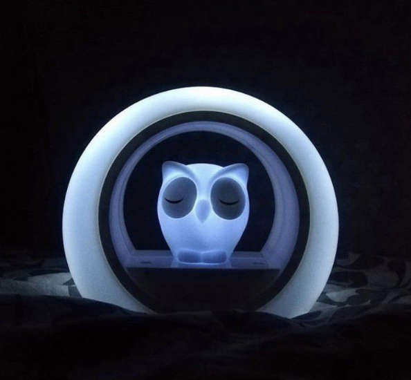 Zazu Night Light with Sound Sensor - Lou the Owl