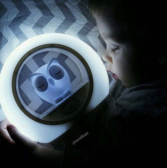 Zazu Night Light with Sound Sensor - Lou the Owl