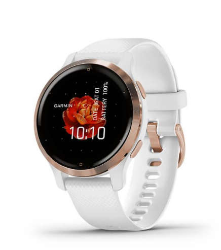 Garmin Venu 2S Smartwatch (40mm) - Silver Bezel with Mist Grey Case & Silicone Band