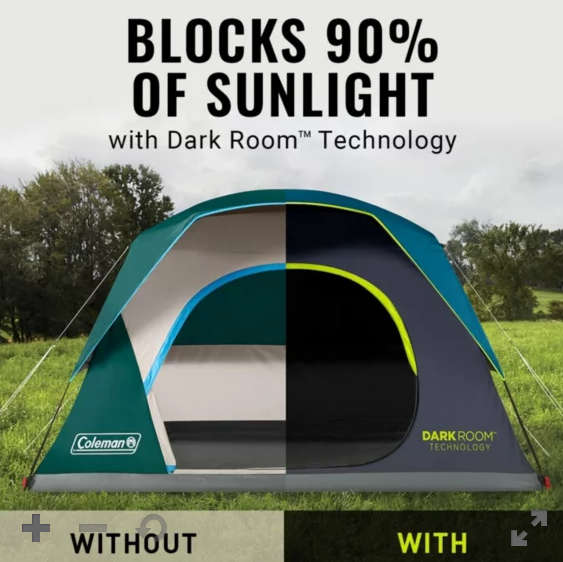 Coleman Skydome Darkroom 4 Person Tent