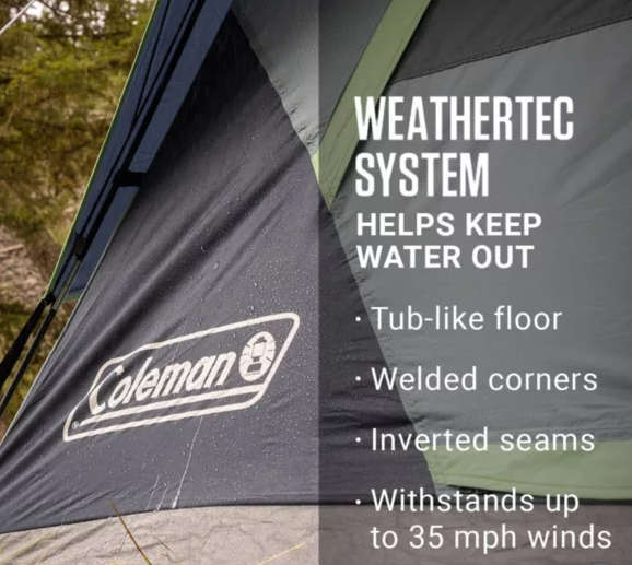 Coleman Skydome Darkroom 4 Person Tent