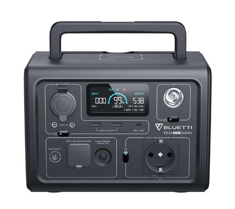 Bluetti EB3A 600W Portable Power Station 268WH