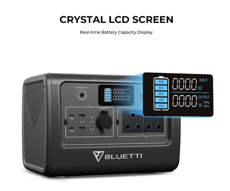 Bluetti EB70 Portable Power Station 1000W 716Wh for Power outage SA Plug