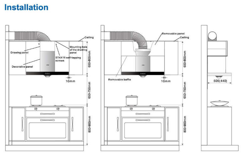 Robam Faster extraction & exhaustion cooker hood A605 60cm