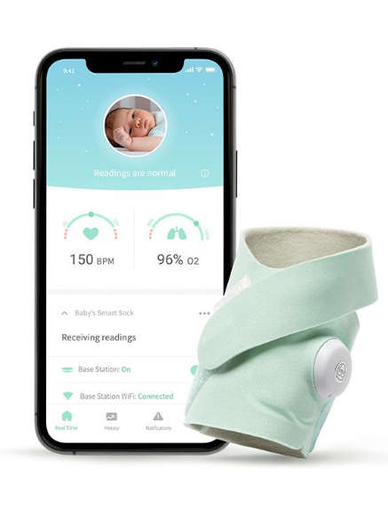 Owlet Baby Monitor Smart Sock 3 Mint - 0-18 Months