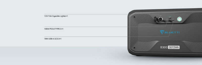Bluetti LiFePO4 Expansion Battery | 3,072WH - B300