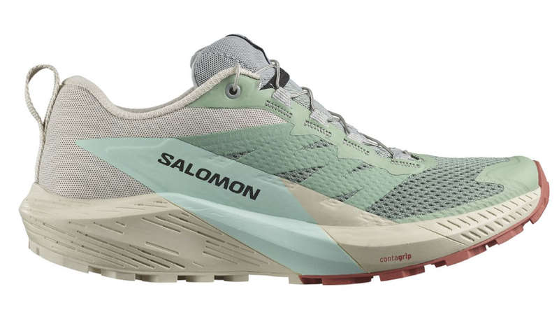 Salomon - Women s Sense Ride 5 Trail Running Shoe - Rainy Day/Hots/Free - Women UK 6