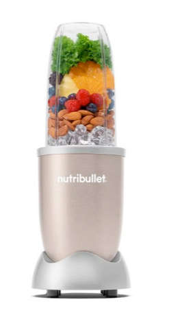 NutriBullet Pro 600W High Speed Blender 7 Piece - Champagne