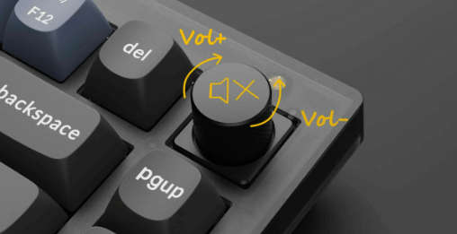 Keychron V2 Wired Custom Mechanical Keyboard Knob Version, 65% Layout with Knob