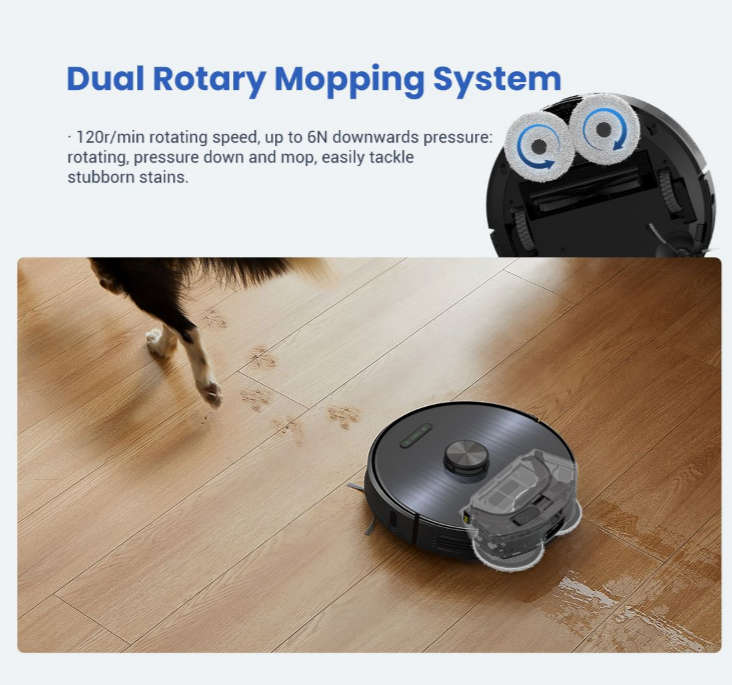 Proscenic M9 Self-Emptying Robotic Vacuum with Rotating Mops 2024 Model
