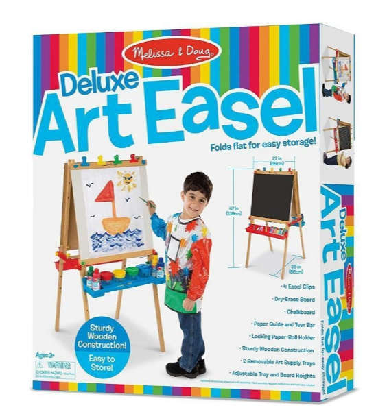 Melissa & Doug Deluxe Art Easel with Easel Pad