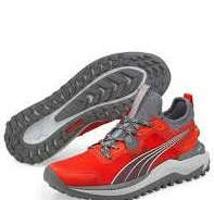 Puma Men`s Voyage Nitro Trail Running Shoes - Cherry Tomato- Castlerock-Size UK10