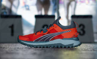 Puma Men`s Voyage Nitro Trail Running Shoes - Cherry Tomato- Castlerock-Size UK10