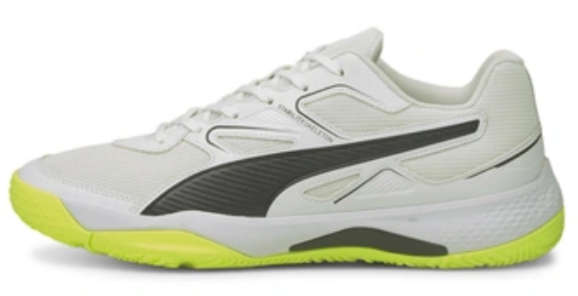 Puma Solarflash Indoor Court Shoes Green Unisex - UK 10