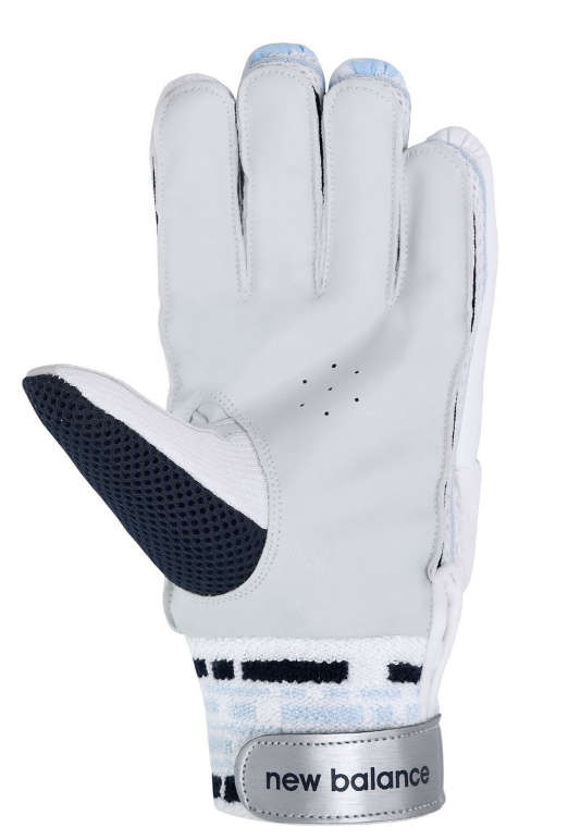 New Balance DC 380 Junior Cricket Gloves - Blue/White - Left Hand