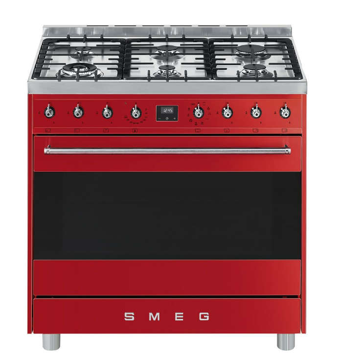 Smeg 90cm Red Symphony Cooker Multifunction Oven - C9MARSSA9