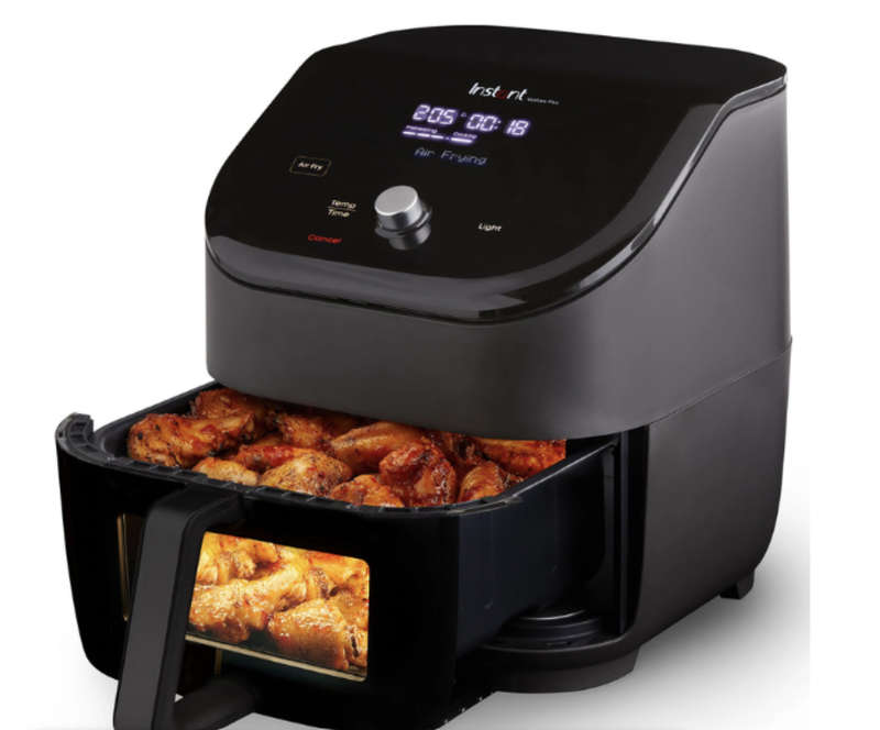 instant Vortex Plus Air Fryer with ClearCook Window  QuietMark approved-