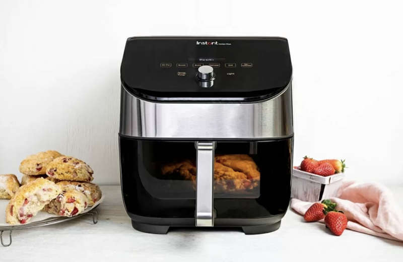 instant Vortex Plus Air Fryer with ClearCook Window  QuietMark approved-