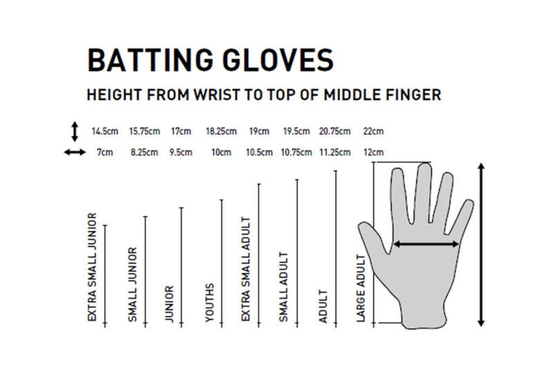 GM - 808 Left Hand Batting Gloves - White - S Men