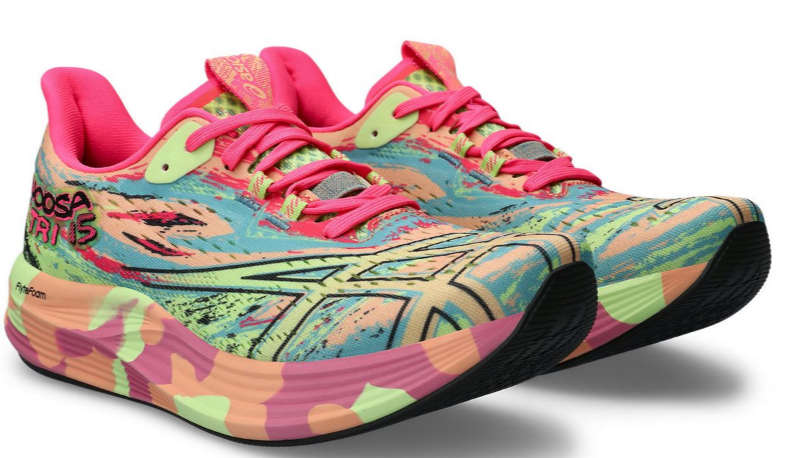 ASICS Women`s Noosa Tri 15 Road Running Shoes - Summer Dune/Lime Green - UK 3