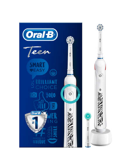 Oral-B Rechargeable Electric Toothbrush - Teen - White