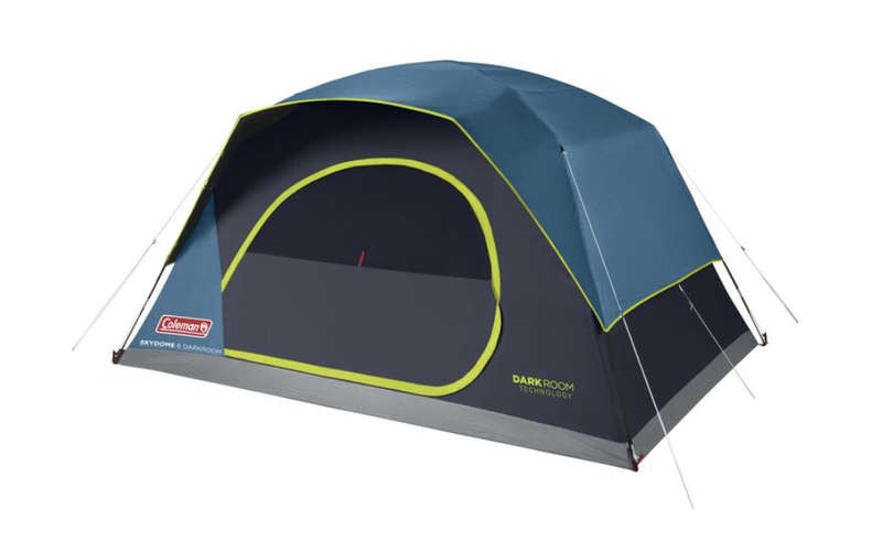 Coleman Skydome Darkroom 6 Person Family Camping Dome Tent
