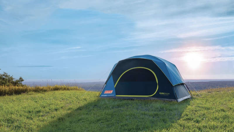 Coleman Skydome Darkroom 6 Person Family Camping Dome Tent