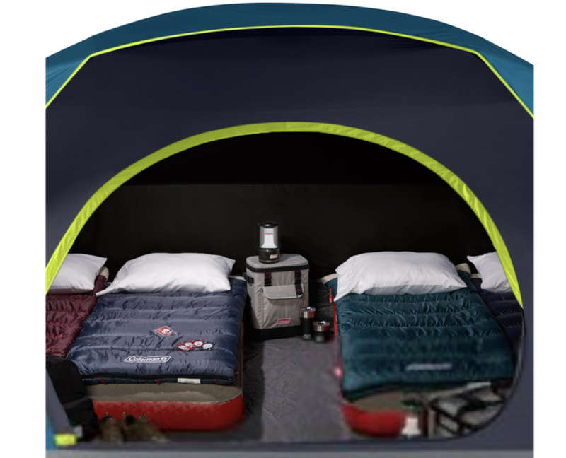 Coleman Skydome Darkroom 6 Person Family Camping Dome Tent
