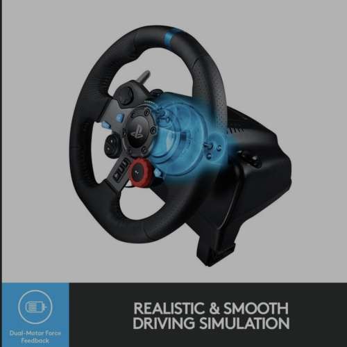 Logitech G29 Driving Force Racing Wheel,Floor Pedals,Force Feedback, PS, PC