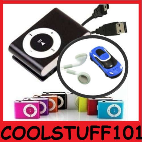 Brand new MP3 Music Player - 20 To Go! Pick your colour! Car Shape Available!