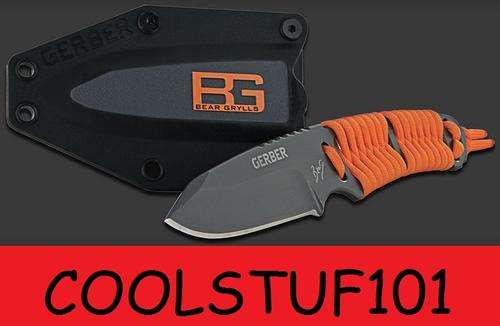 GERBER BEAR GRYLLS PARACORD FIXED BLADE KNIFE